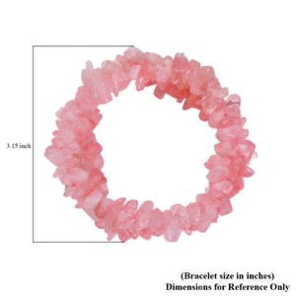 Lovely Galilea Rose Quartz Pendant Beaded SS Necklace and matching Bracelet NWT - Picture 8 of 10